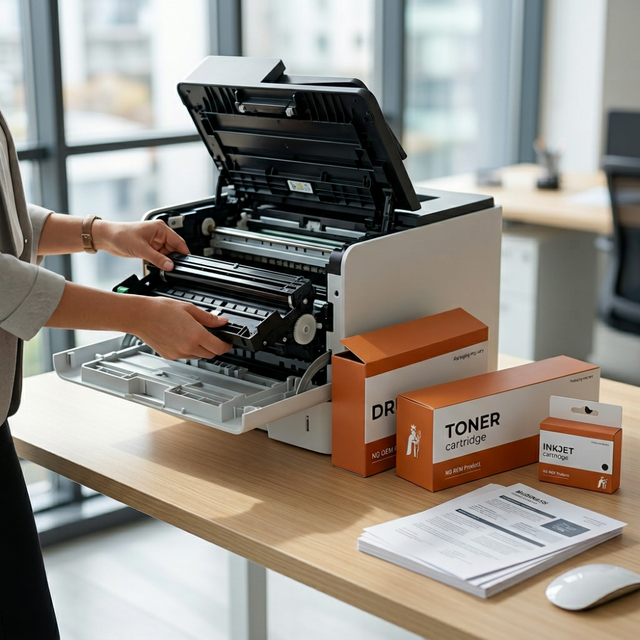 Comment installer un toner, une cartouche ou un tambour ? (étape par étape)