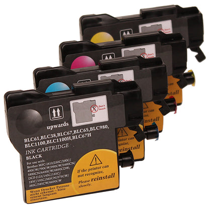 Brother LC980/LC1100 cartridge - 4-Pack Meerkleurig