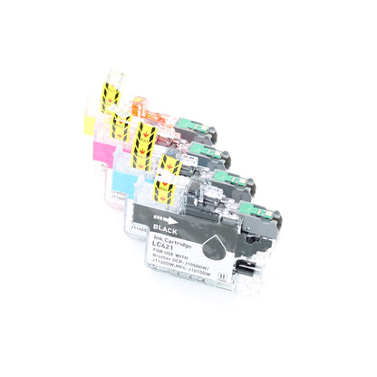Cartouche Brother LC421BK noir - Marque distributeur Toner Koning - pour DCP-J1050, DCP-J1140, DCP-J1800, MFC-J1010