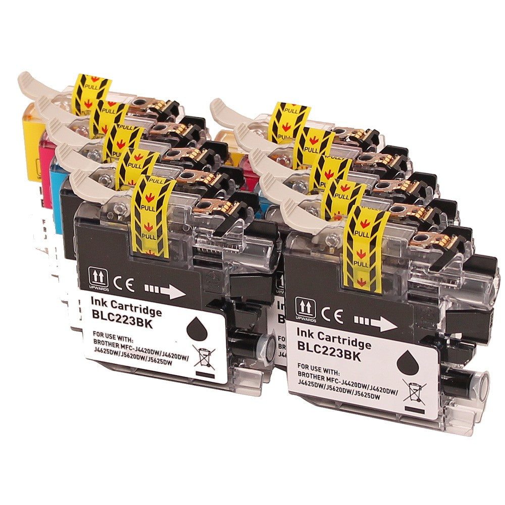 Brother LC223 cartridge - XL 10-Pack Meerkleurig