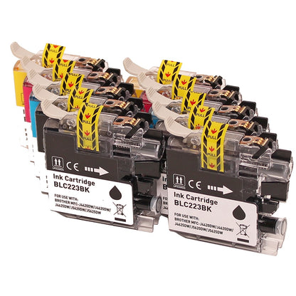 Brother LC223 cartridge - XL 10-Pack Meerkleurig