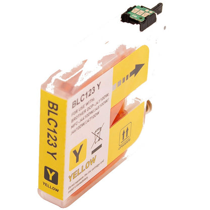 Brother LC123 cartridge - XL 3-Pack Geel